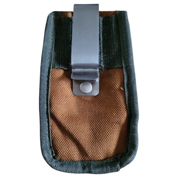 BucketBoss Flip Velcro Metal Belt Clip Canvas Pouch - Picture 2 of 7